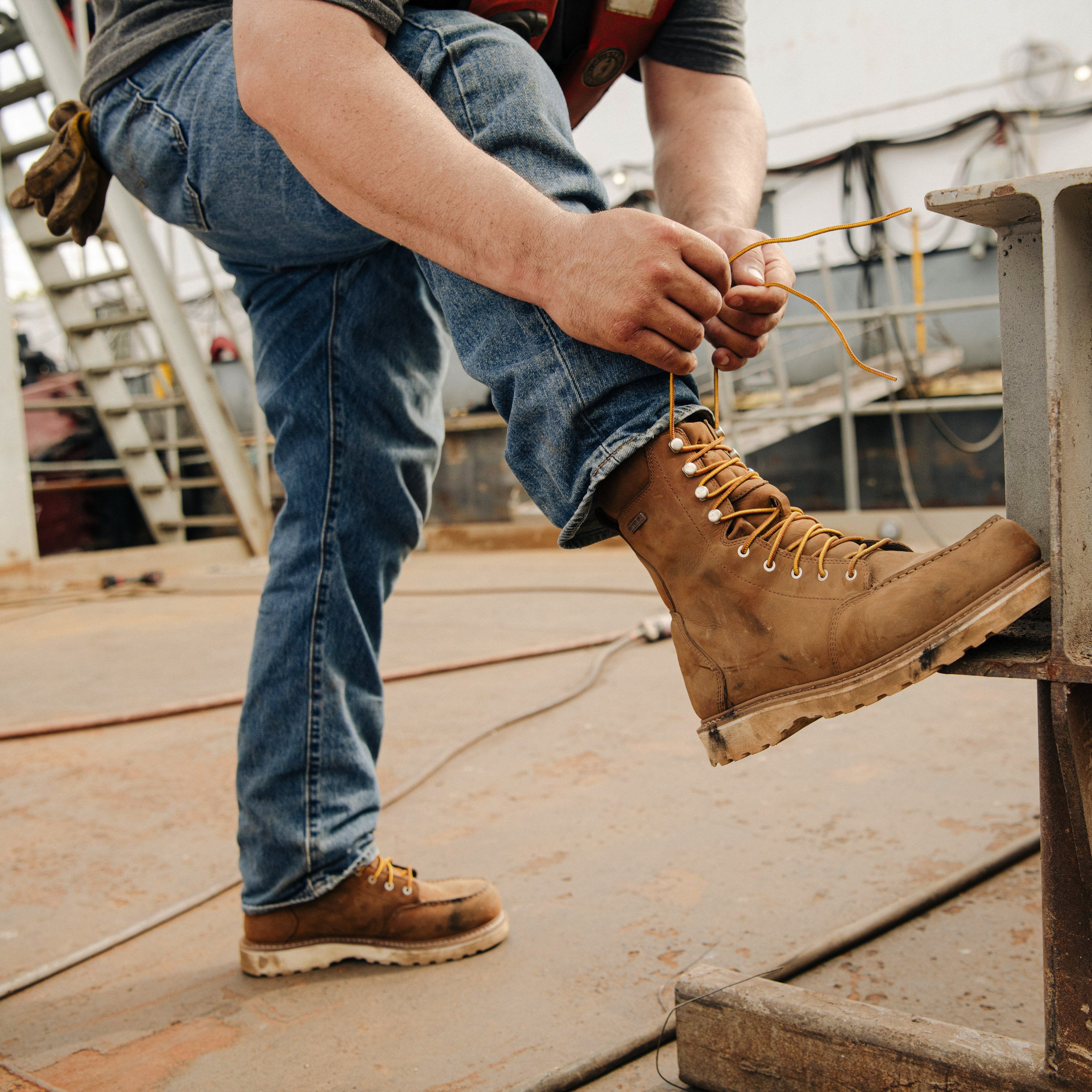 Danner Cedar River 8" Brown Aluminum Toe Boot