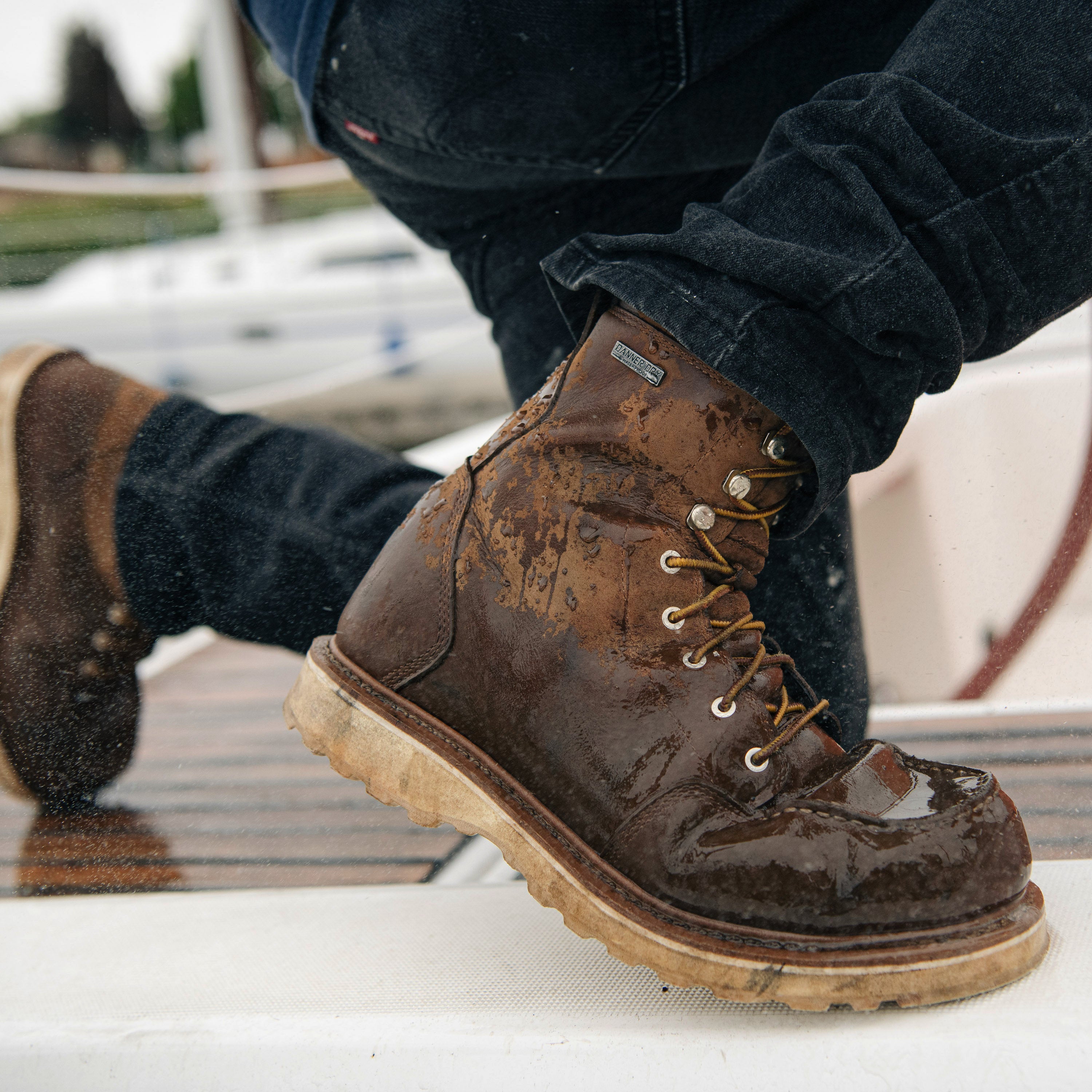 Danner Cedar River 8" Brown Moc Toe Boot