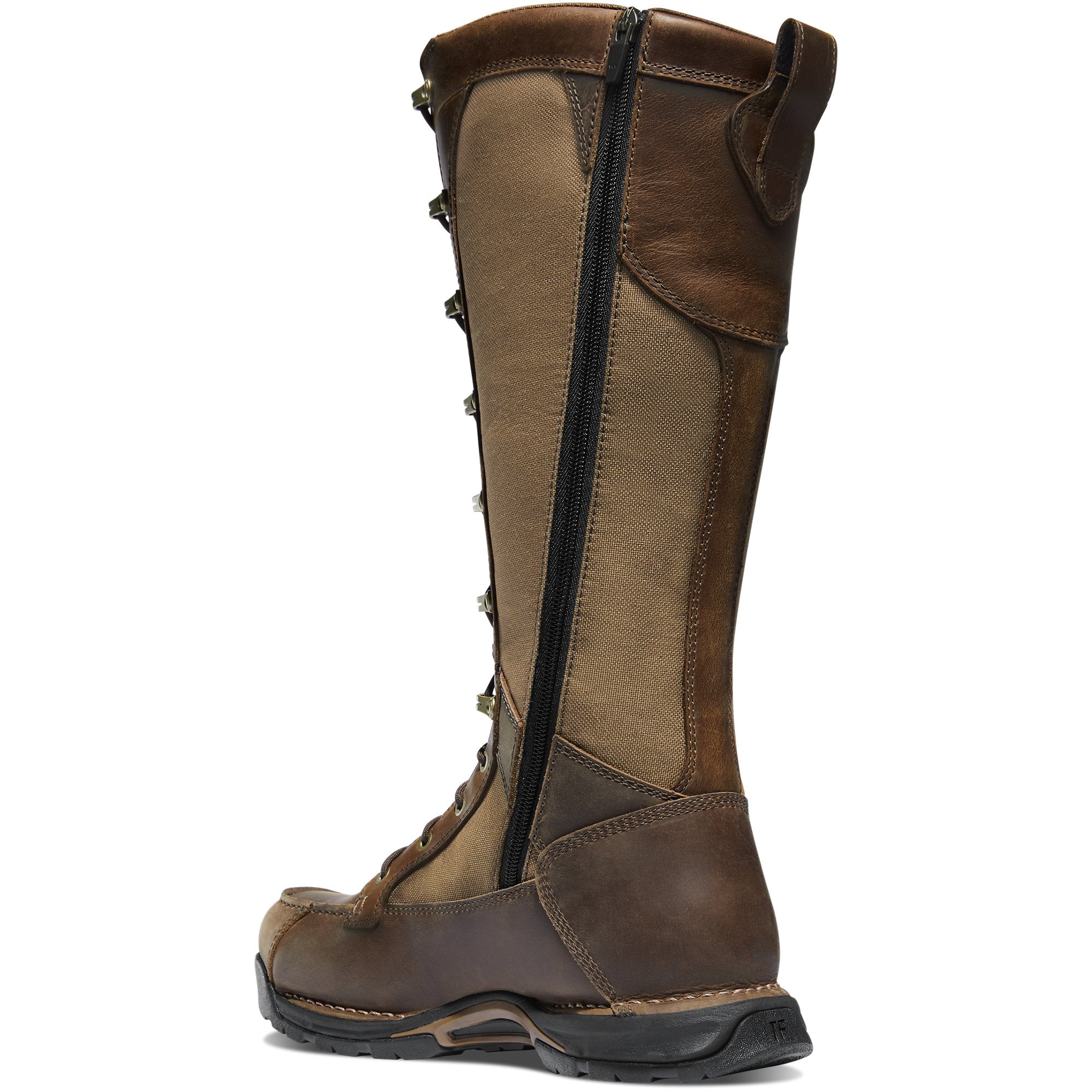 DANNER Sharptail Snake Side-Zip 17" Brown Boot