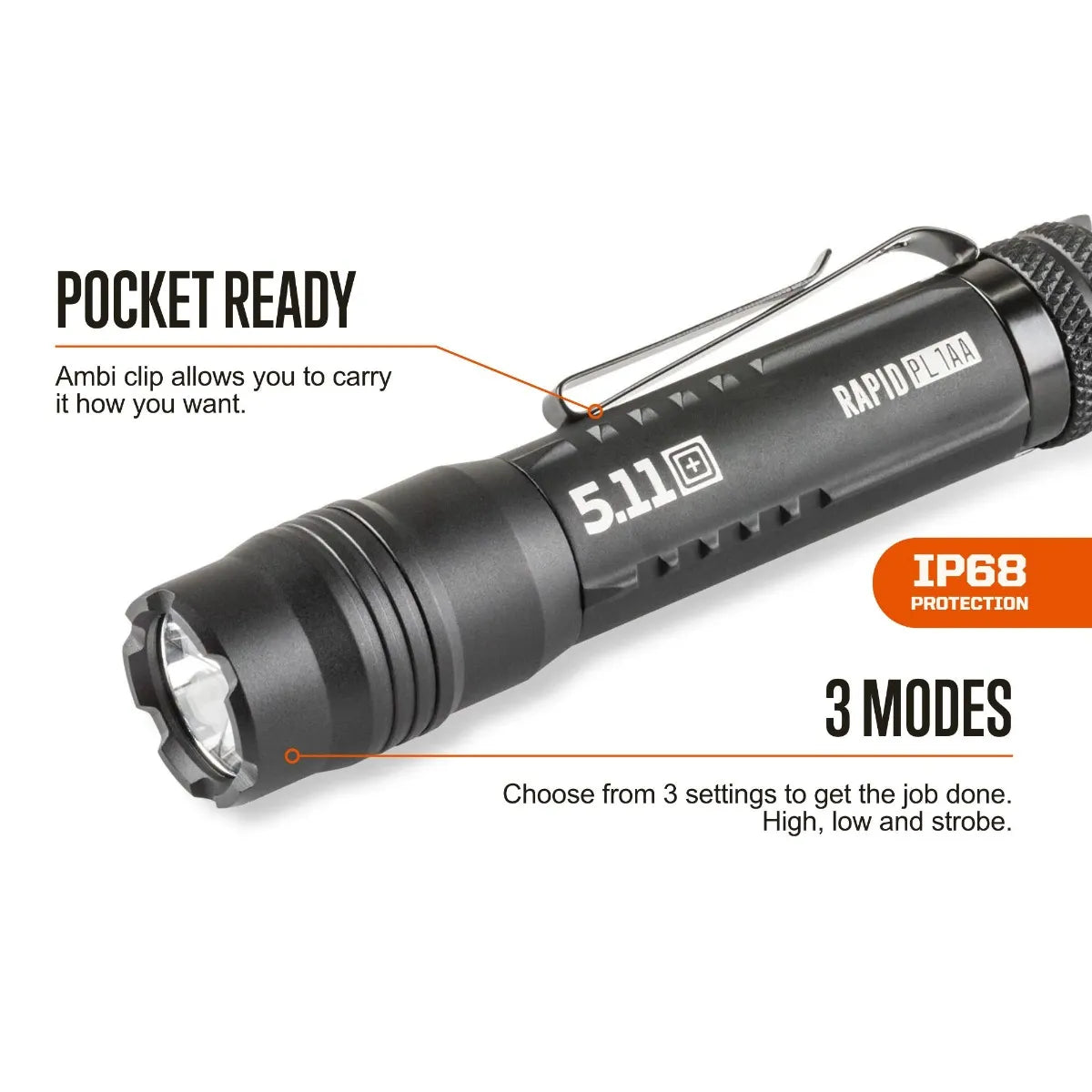 5.11 Tactical Rapid PL 1AA Flashlight