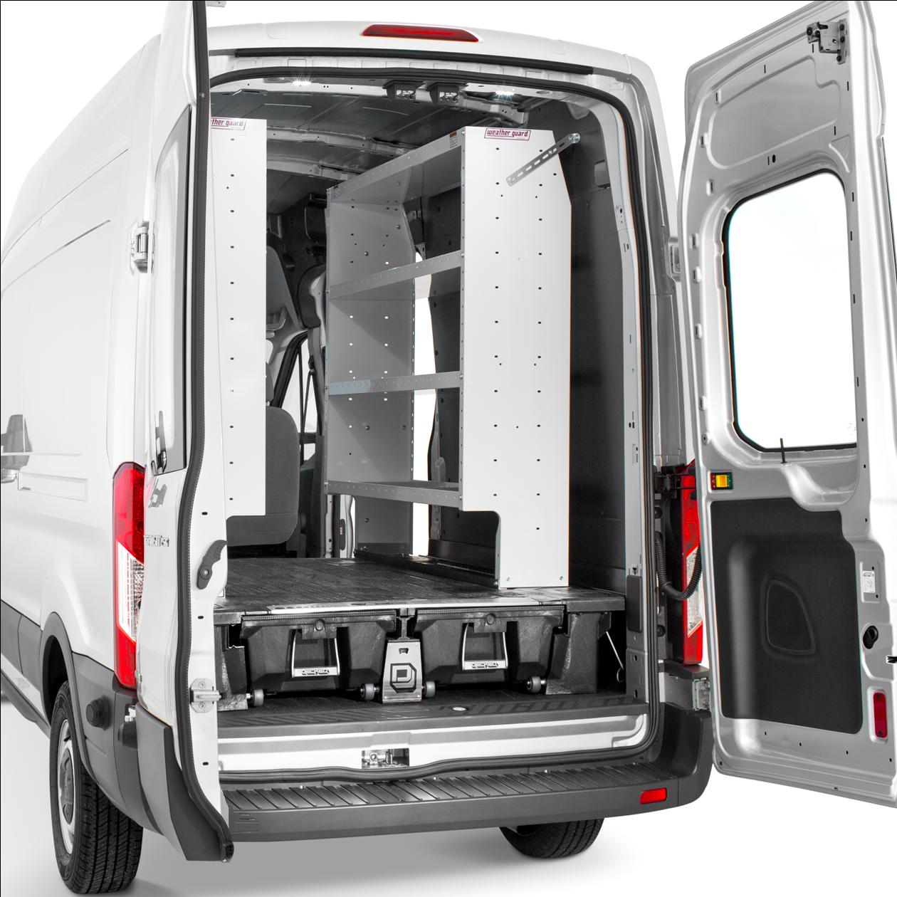 DECKED IN-VEHICLE STORAGE SYSTEM FOR FORD TRANSIT