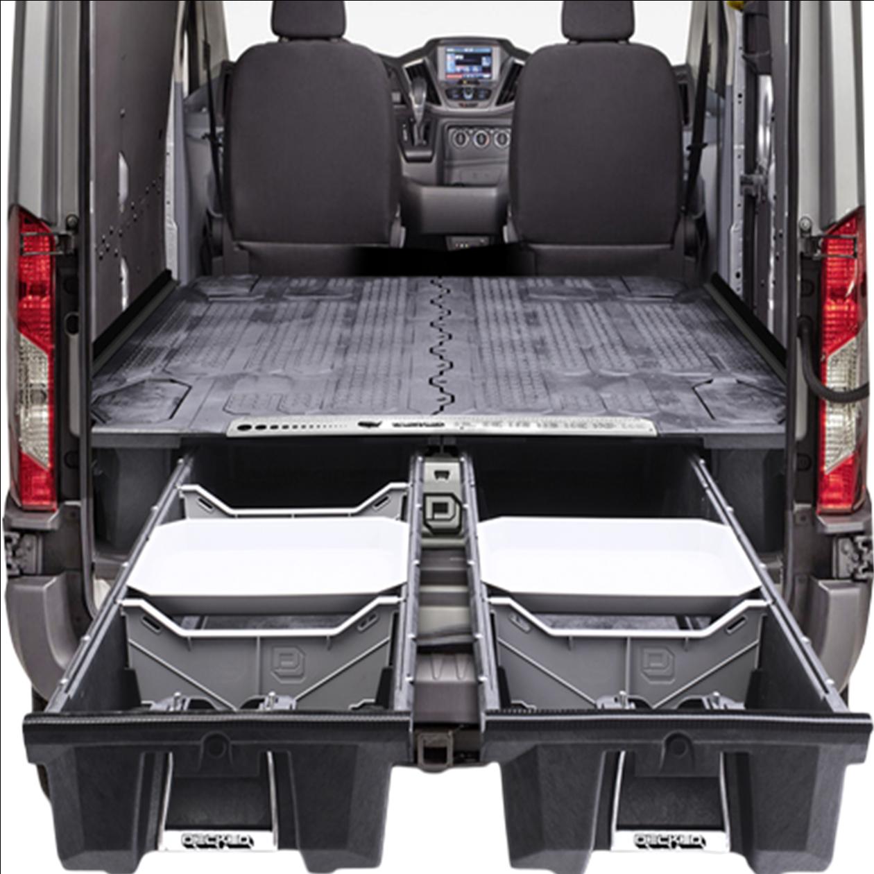 DECKED IN-VEHICLE STORAGE SYSTEM FOR FORD TRANSIT