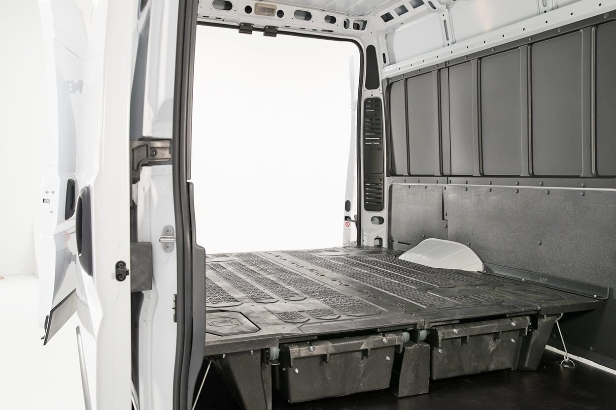 DECKED IN-VEHICLE STORAGE SYSTEM FOR FORD TRANSIT