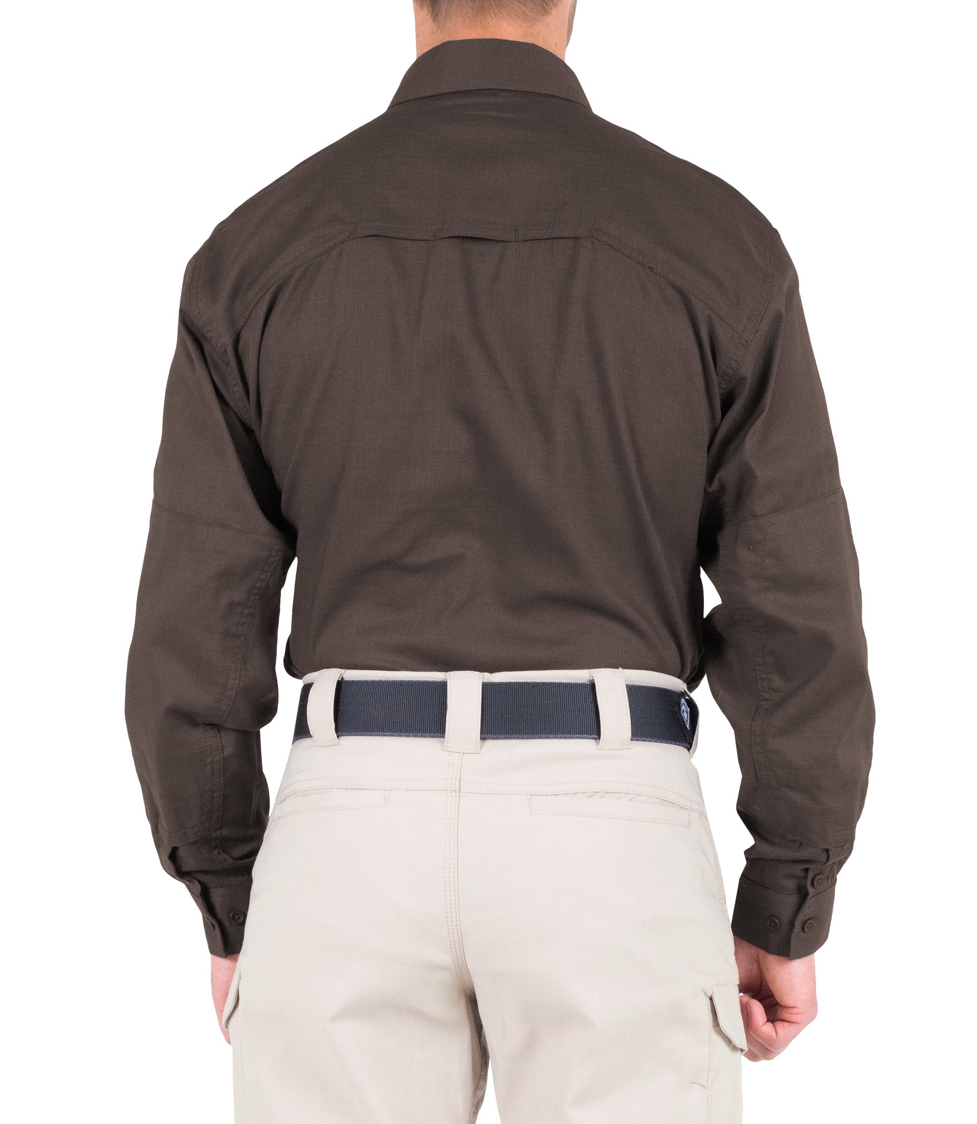 First Tactical Men's V2 Tactical Long Sleeve Shirt / Kodiak Brown