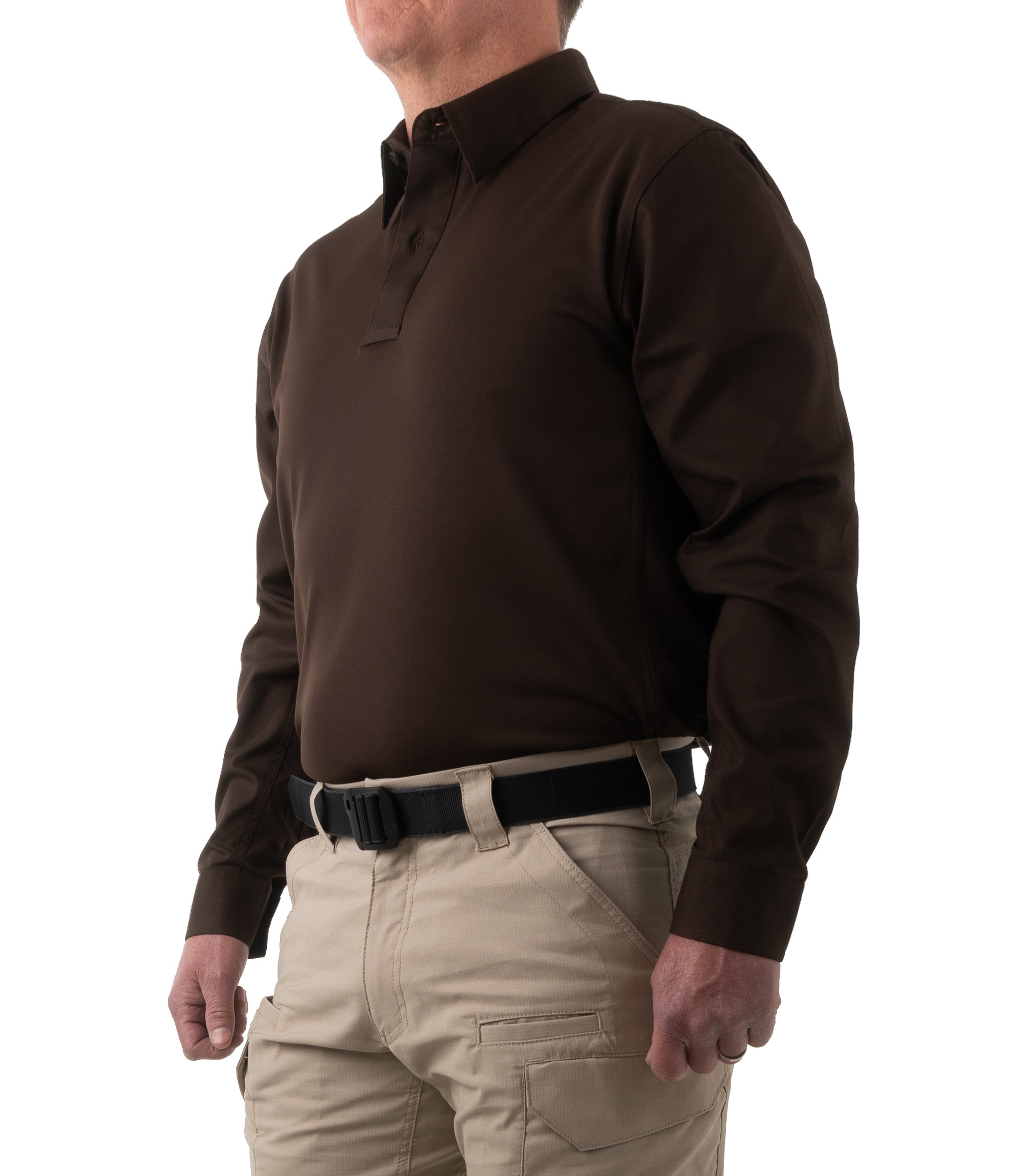 First Tactical Men's V2 Pro Performance L/S Shirt / Kodiak Brown