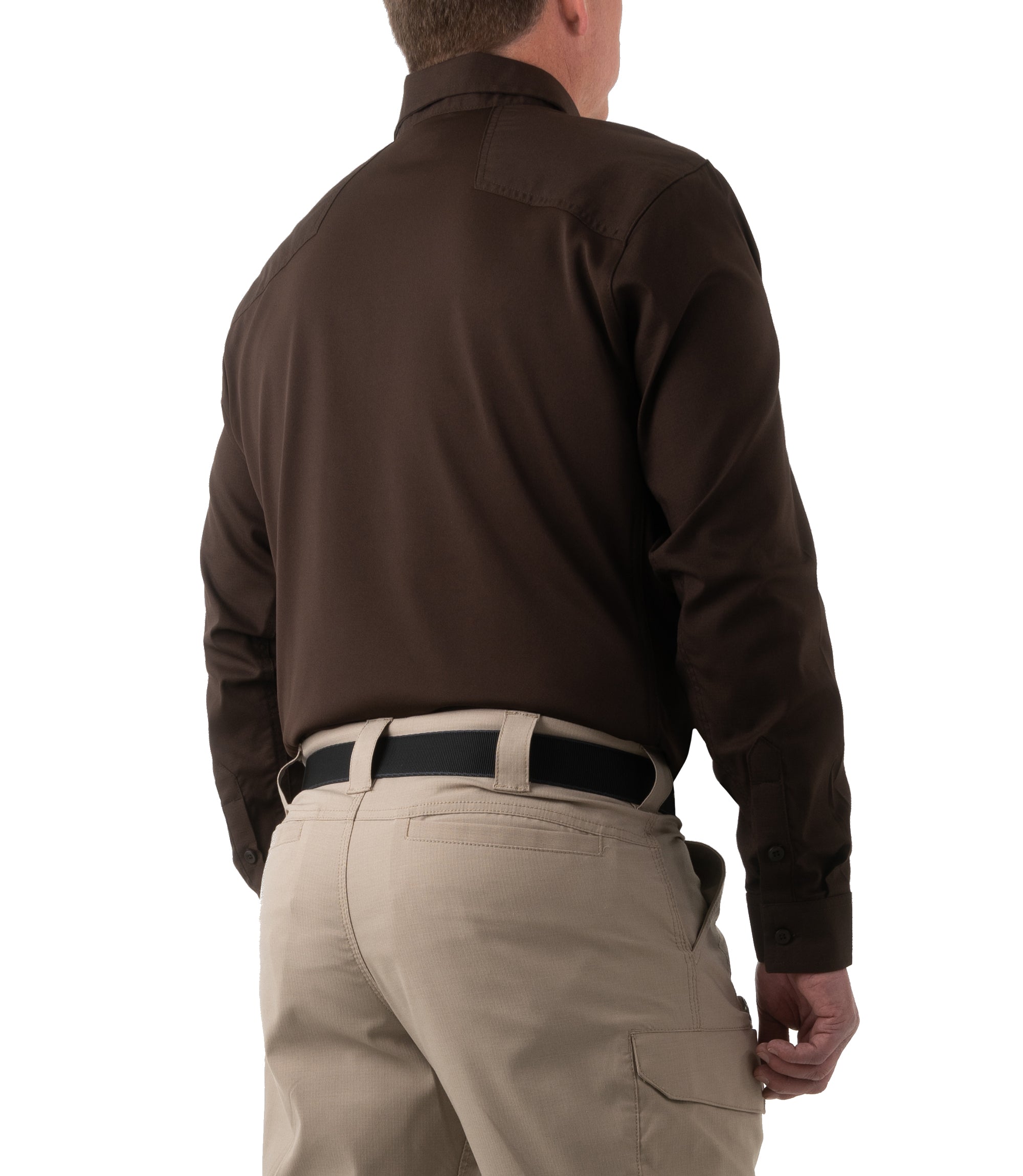 First Tactical Men's V2 Pro Performance L/S Shirt / Kodiak Brown