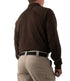 First Tactical Men's Performance Long Sleeve Polo / Kodiak Brown