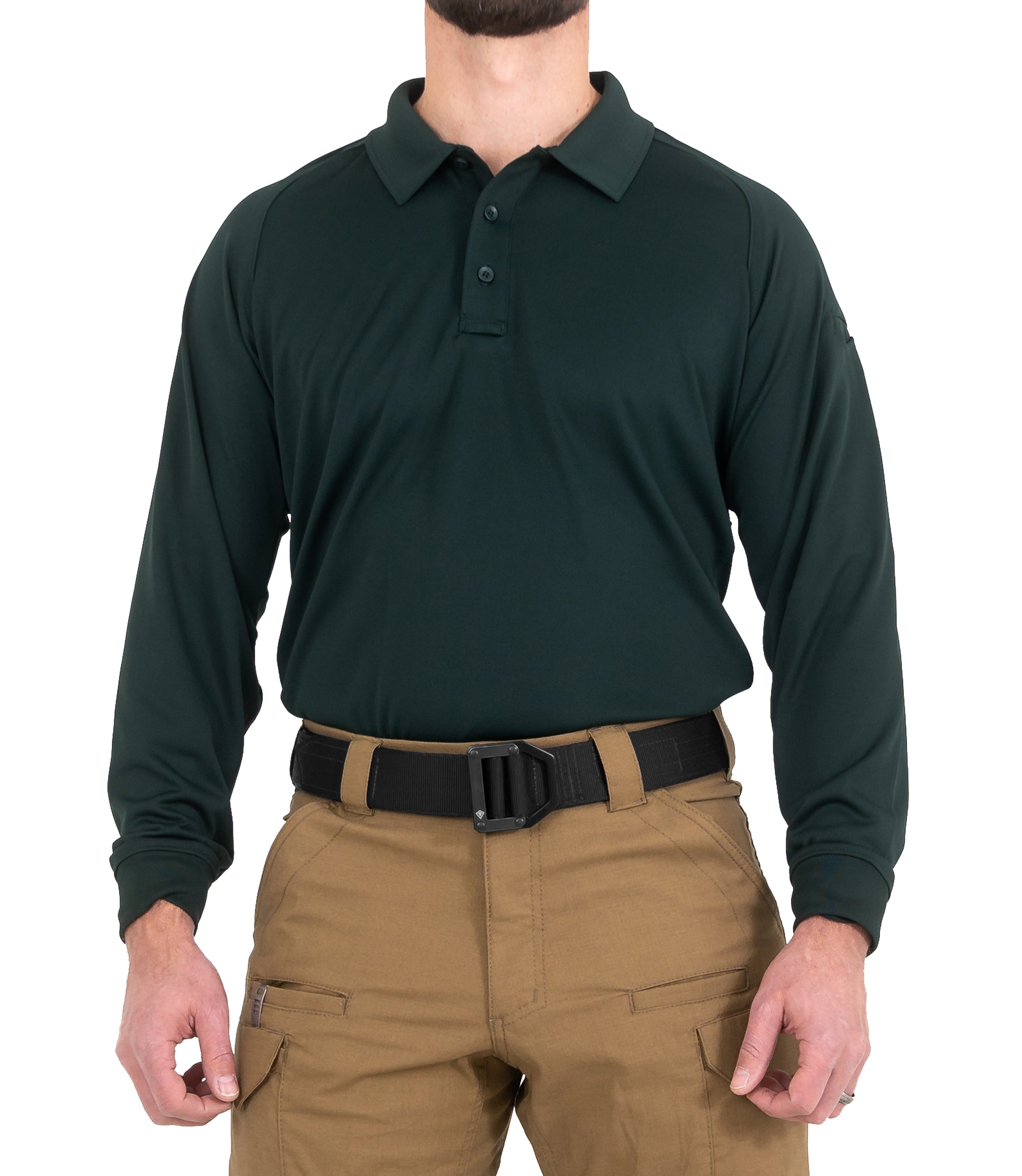 First Tactical Men's Performance Long Sleeve Polo