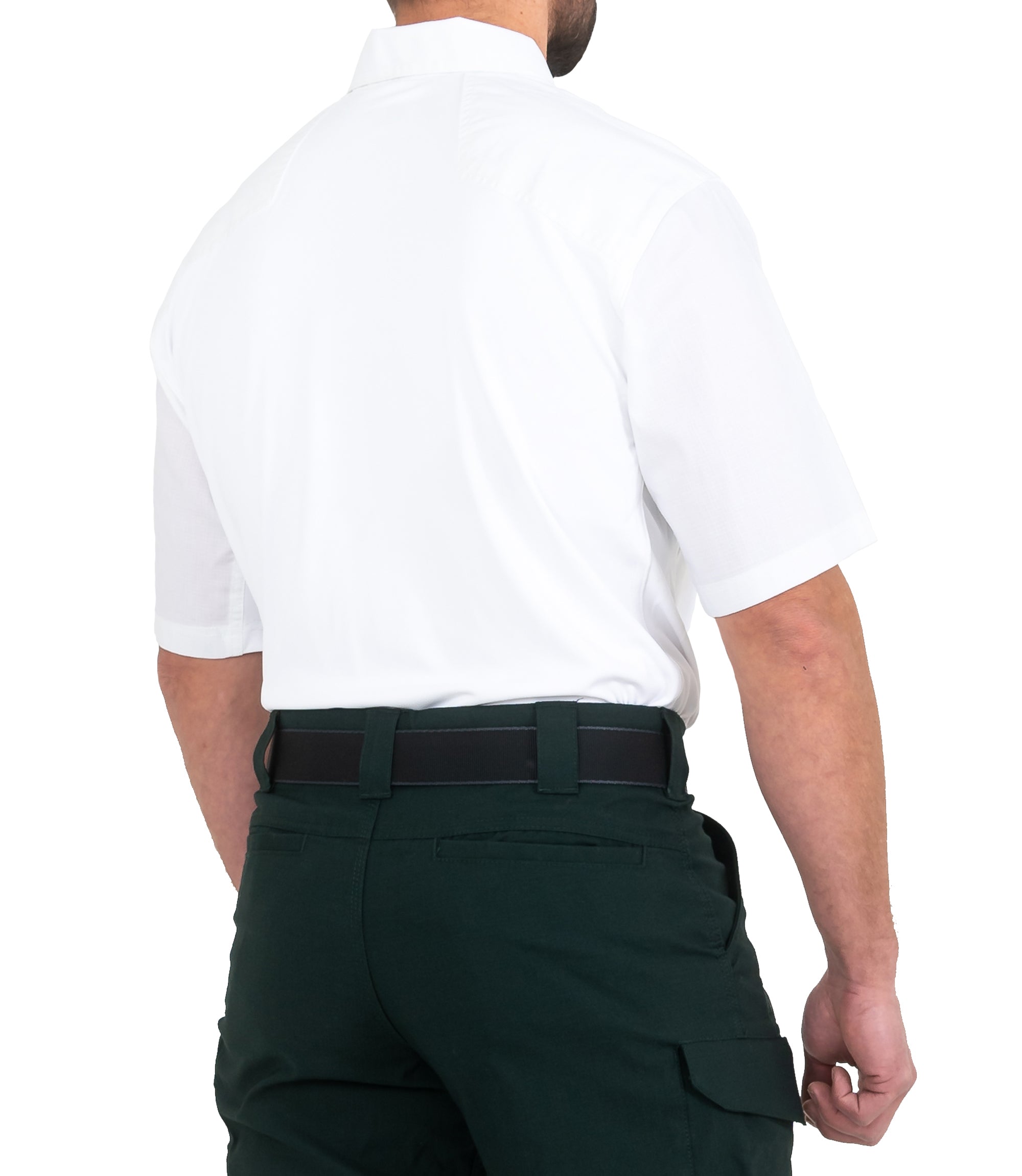 First Tactical - Men's V2 Pro Performance Short Sleeve Shirt - White
