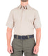 Front of Men's V2 Pro Performance Short Sleeve Shirt in Khaki