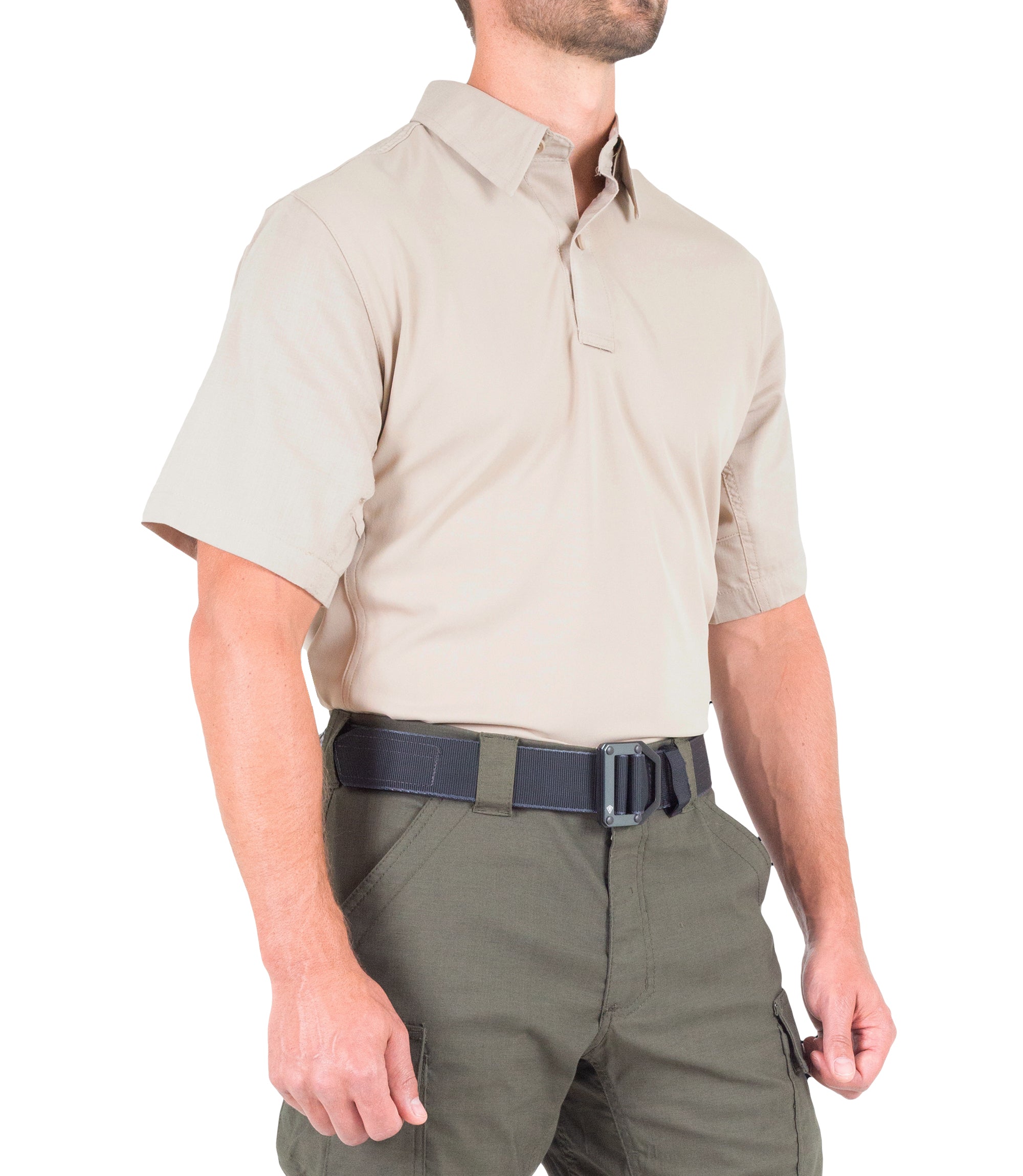 First Tactical - Men's V2 Pro Performance Short Sleeve Shirt - Khaki