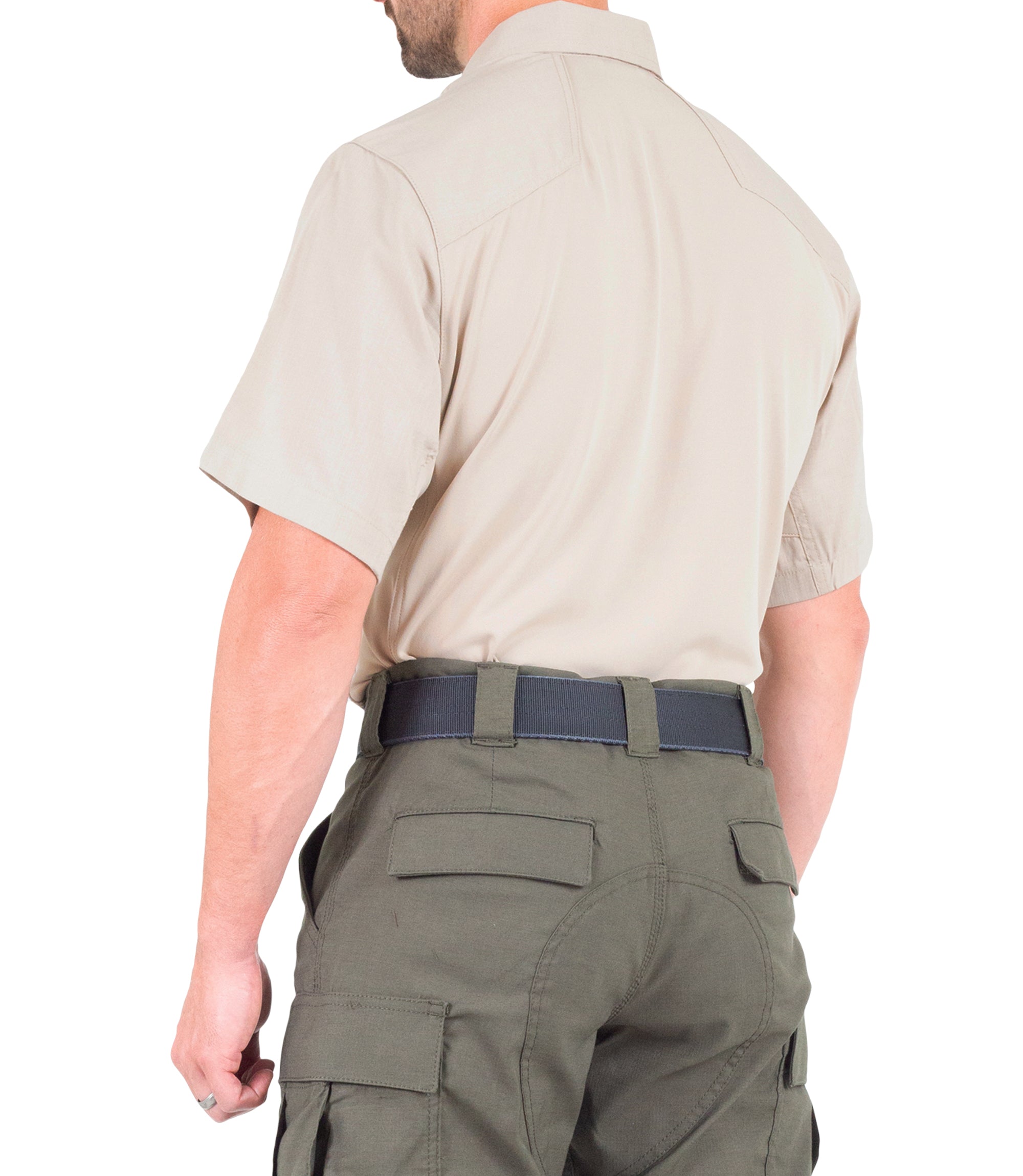 First Tactical - Men's V2 Pro Performance Short Sleeve Shirt - Khaki