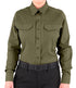 Front of Women's V2 Tactical Long Sleeve Shirt in Tundra