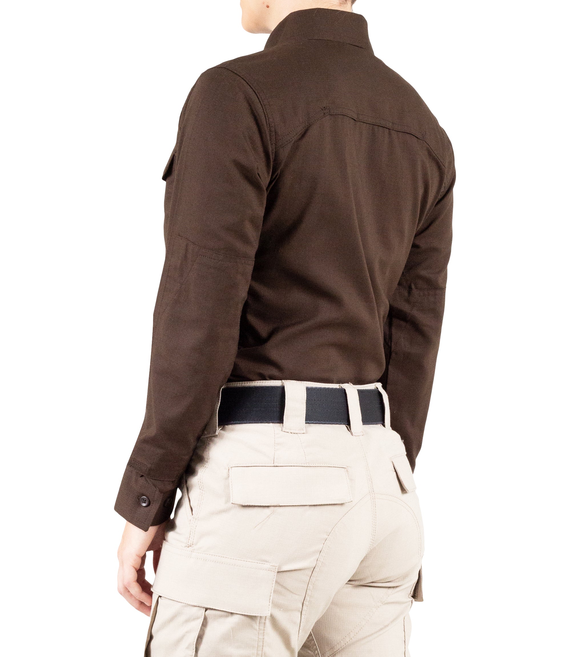 First Tactical Women's V2 Tactical Long Sleeve Shirt - Brown