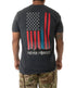 Back of Freedom Tower T-Shirt in Charcoal