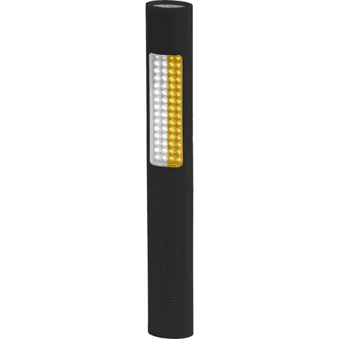 Nightstick - Polymer Safety Light - Alternating White-Amber Flood & White Spotlight - 4 AA - Black