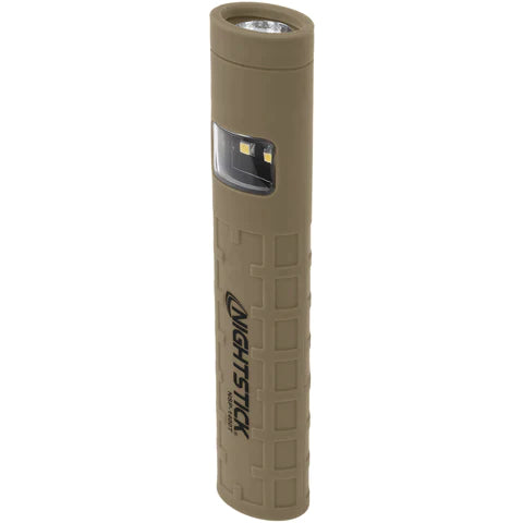 Nightstick - Dual-Switch Dual-Light Flashlight - 2 AAA - Tan