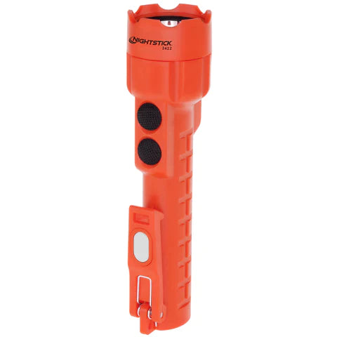 Nightstick - Dual-Light Flashlight w/Dual Magnets - 3 AA (not included) - Red