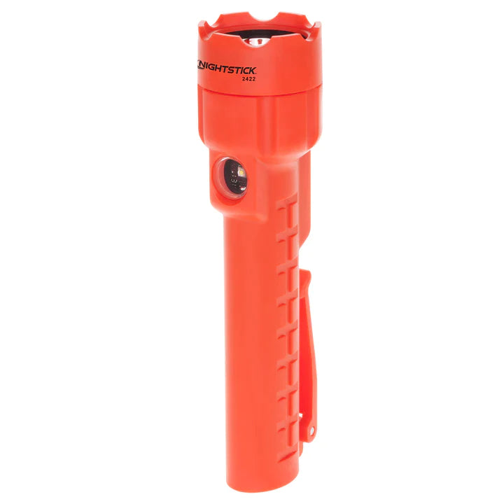 Nightstick - Dual-Light Flashlight w/Dual Magnets - 3 AA (not included) - Red