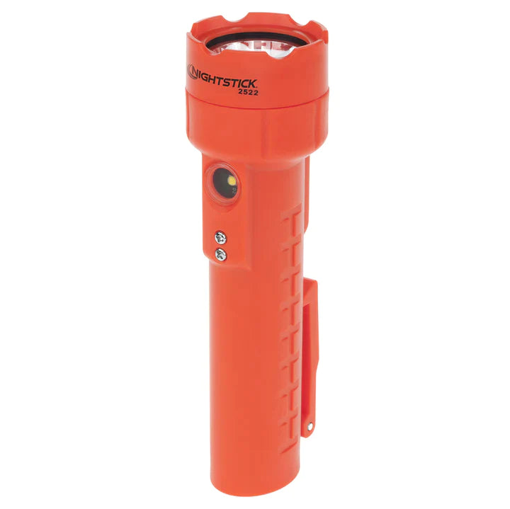 Nightstick - Dual-Light Flashlight w/Dual Magnets - Li-Ion - Red