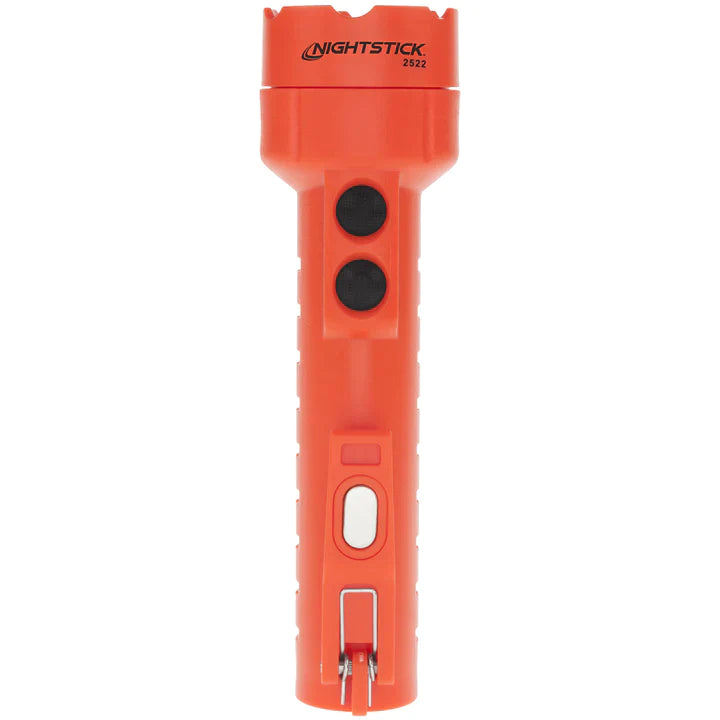 Nightstick - Dual-Light Flashlight w/Dual Magnets - Li-Ion - Red