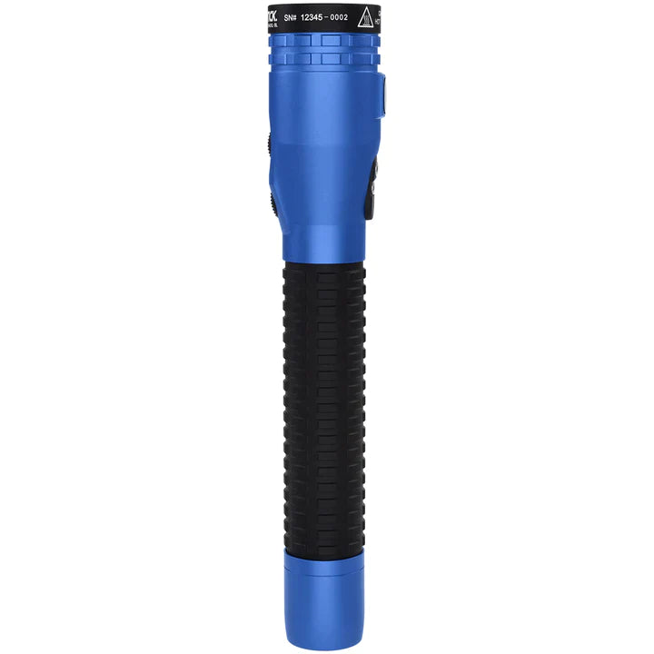 Nightstick - Metal Duty/Personal-Size Dual-Light Flashlight w/Magnet - Li-Ion - Blue