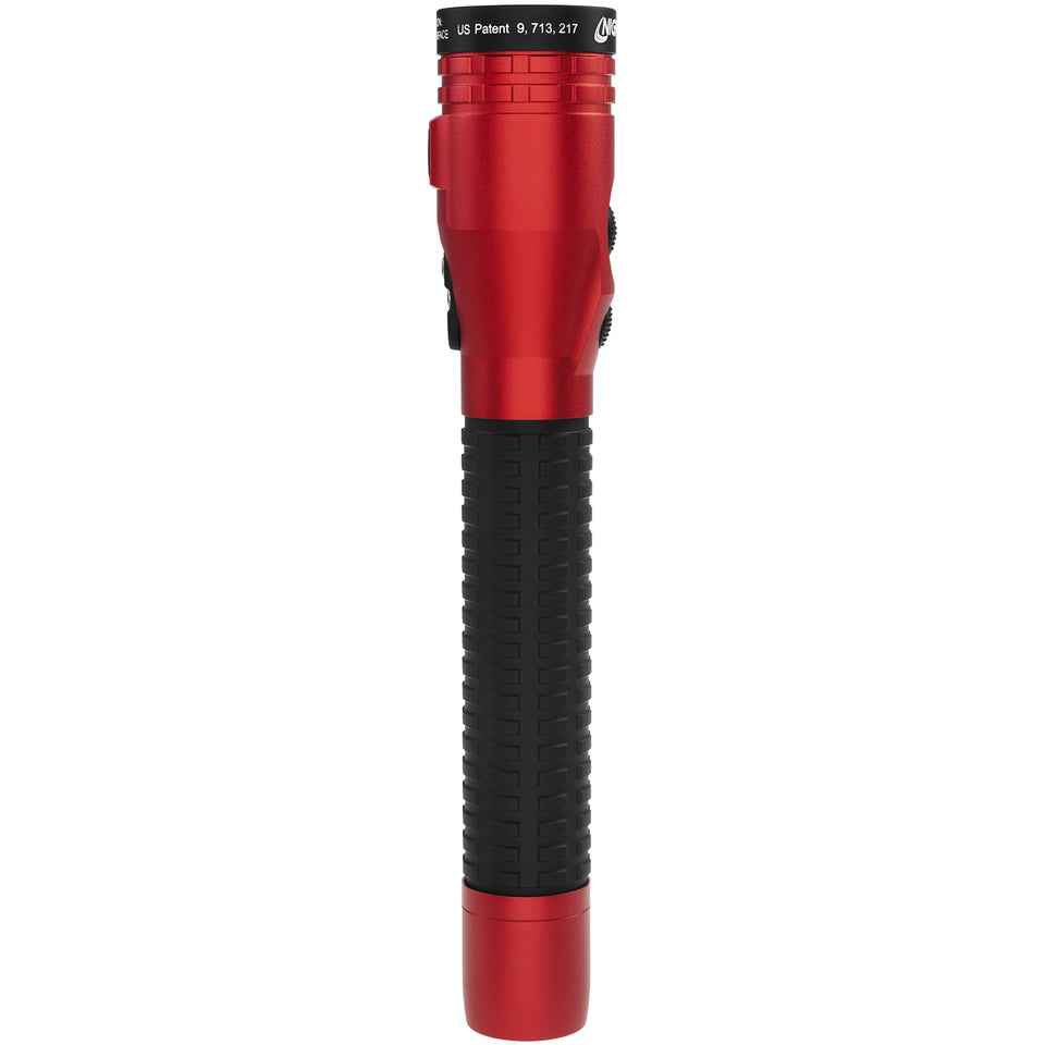 Nightstick - Metal Duty/Personal-Size Dual-Light Flashlight w/Magnet - Li-Ion - Red