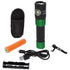 Nightstick - Metal USB Dual-Light Tactical Flashlight w/Holster - Li-Ion - Green