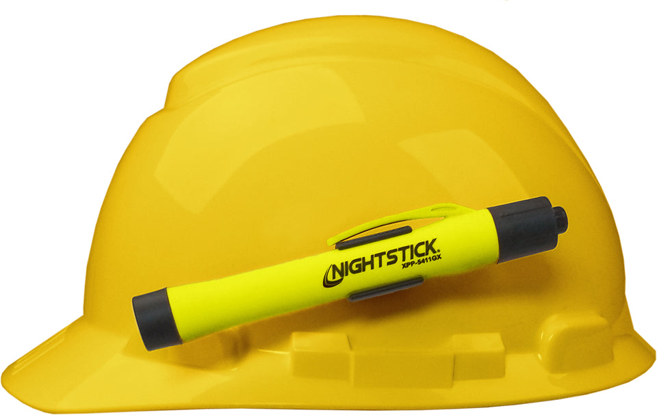 Nightstick - Intrinsically Safe Penlight w/Helmet Mount - 2 AAA - Green