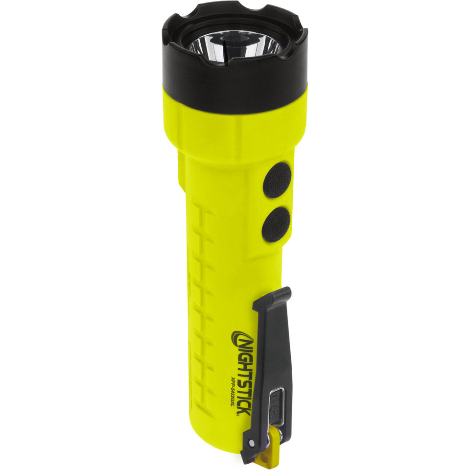 Nightstick - Intrinsically Safe Dual-Light Flashlight w/Magnets - 3 AA (not included) - Green - UL913