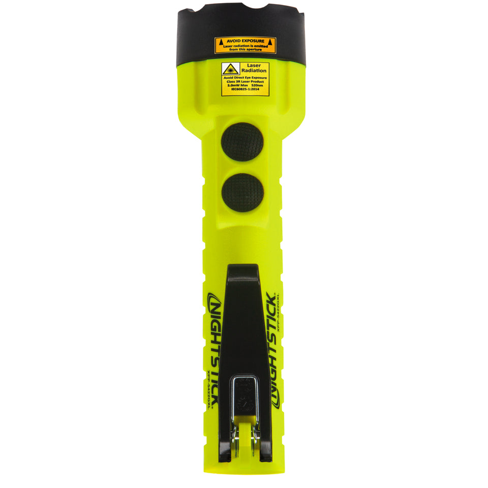 Nightstick - Intrinsically Safe Dual-Light Flashlight w/Magnets - 3 AA (not included) - Green - UL913