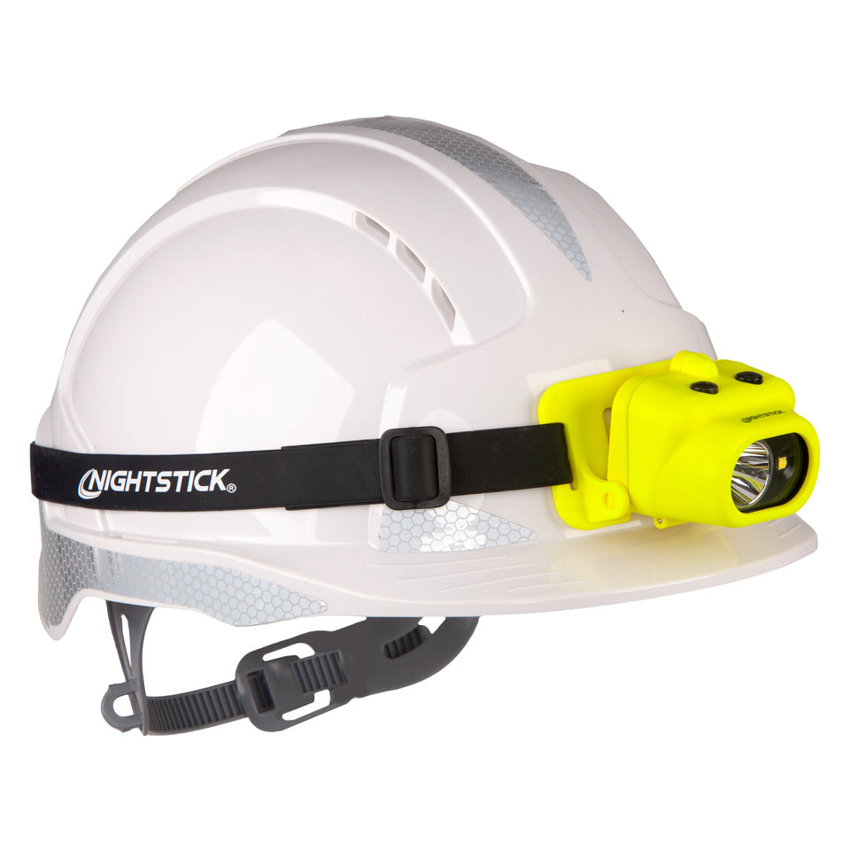 Nightstick - Intrinsically Safe Dual-Light Headlamp Kit w/Zero-Band Mount - MagMate™ USB - Li-Ion - Green - UL913 / ATEX