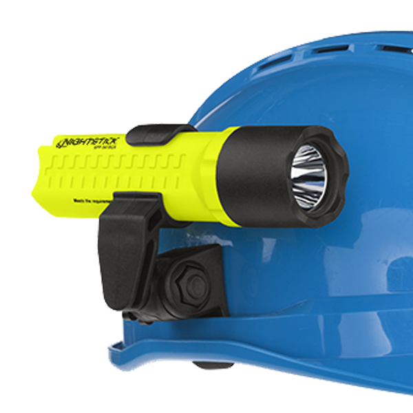 Nightstick - Intrinsically Safe Flashlight Kit w/Helmet Mounts - 3 AA (not included) - Green