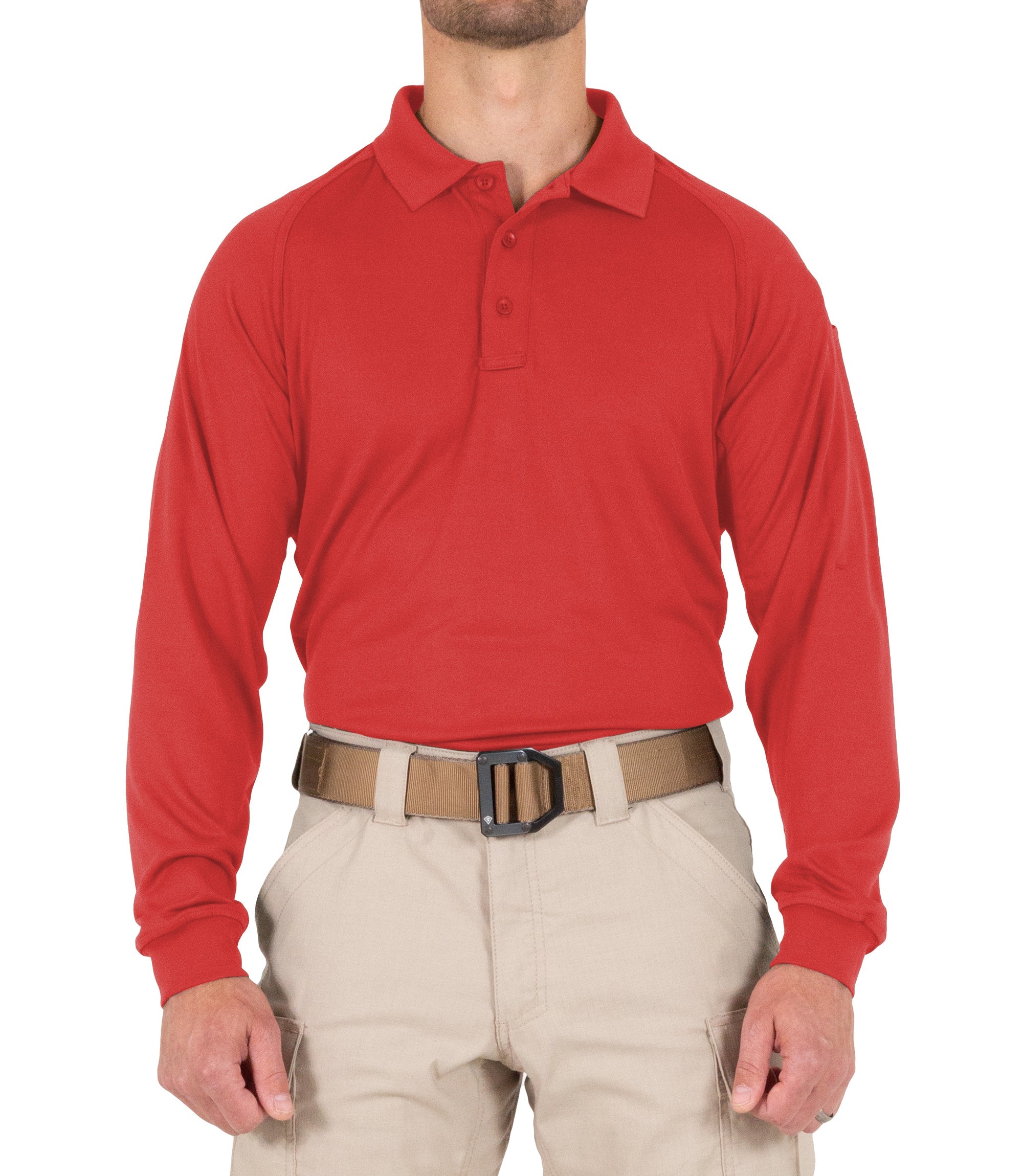 First Tactical Men's Performance Long Sleeve Polo