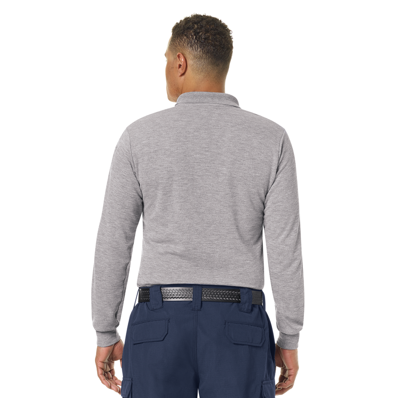 WORKRITE - MEN'S LONG SLEEVE STATION WEAR POLO SHIRT