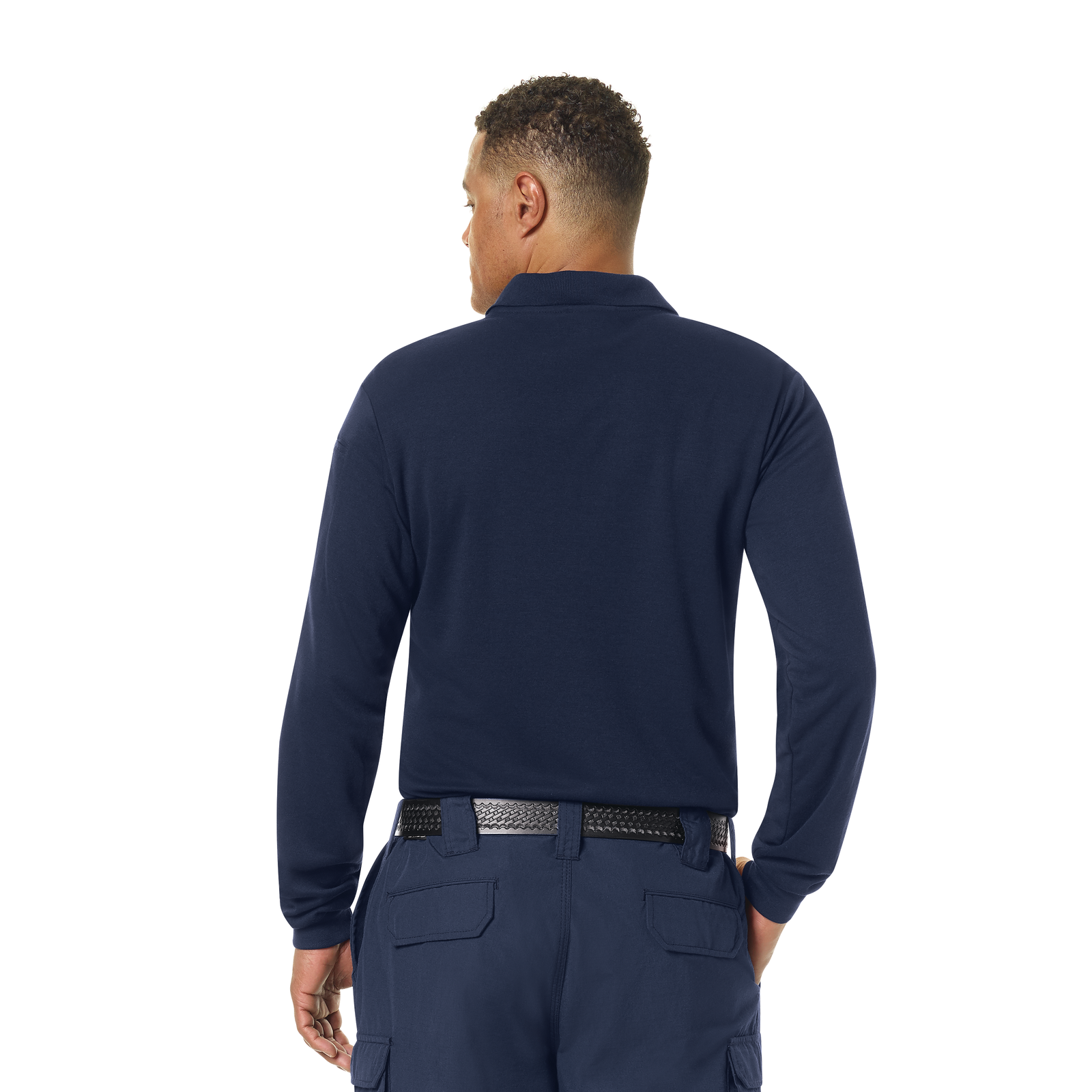 WORKRITE - MEN'S LONG SLEEVE STATION WEAR POLO SHIRT