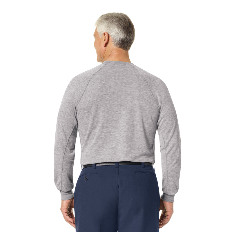 WORKRITE - MEN'S LONG SLEEVE STATION WEAR TEE (ATHLETIC STYLE)