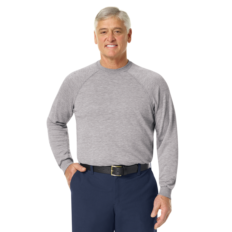 WORKRITE - MEN'S LONG SLEEVE STATION WEAR TEE (ATHLETIC STYLE)