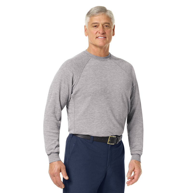 WORKRITE - MEN'S LONG SLEEVE STATION WEAR TEE (ATHLETIC STYLE)