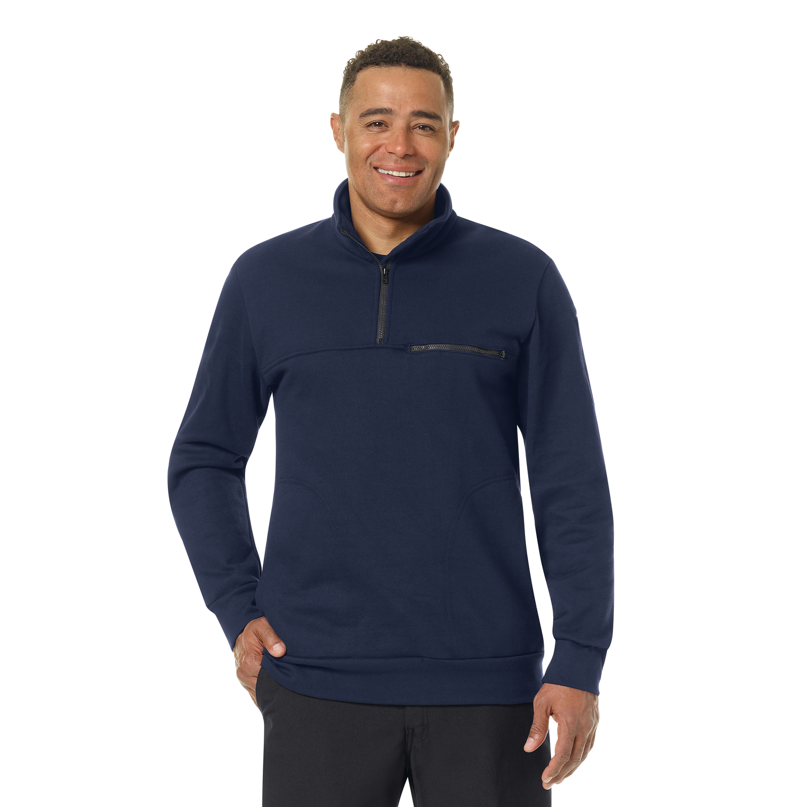 Workrite Men's 1/4 Zip Job Shirt