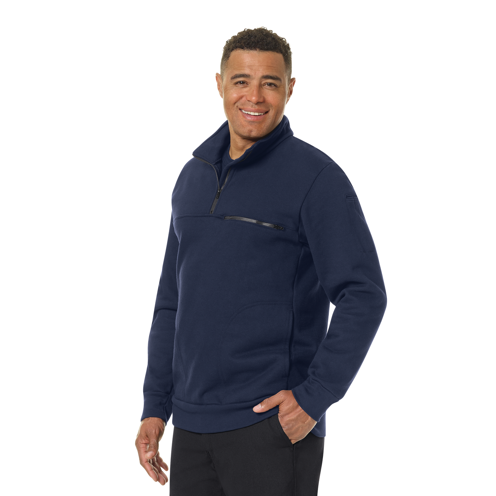 Workrite Men's 1/4 Zip Job Shirt