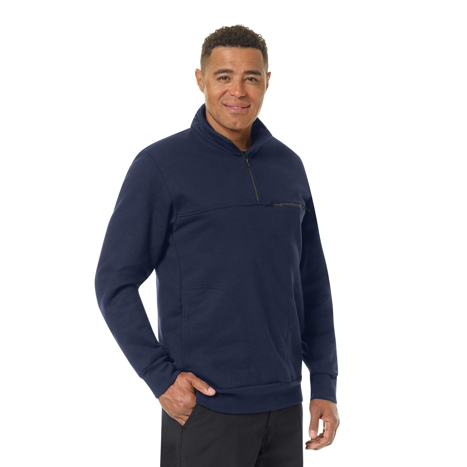 Workrite Men's 1/4 Zip Job Shirt