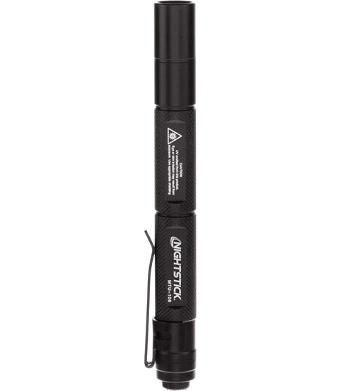 Nightstick - Metal Mini-TAC UV Flashlight - 2 AAA - Black