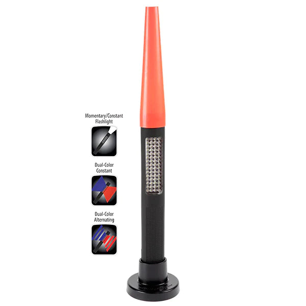 Nightstick - Polymer Safety Light Kit - NSP-1170/1160-BASE/1260-RCONE - 4 AA - Black