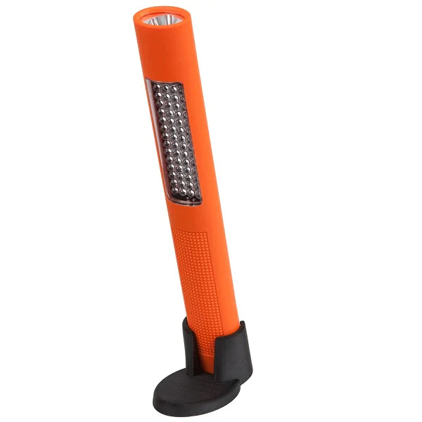 Nightstick - Multi-Purpose Work Light w/Magnetic Clip - 4 AA - Orange