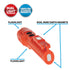 Nightstick - Dual-Light Flashlight w/Dual Magnets - 3 AA (not included) - Red