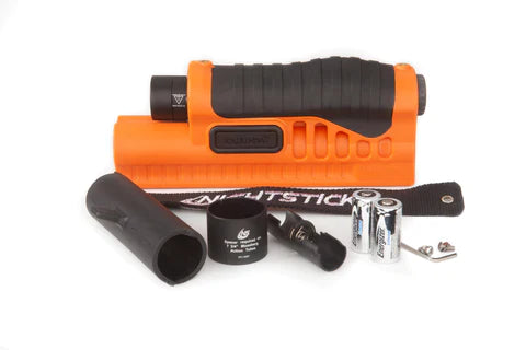 Nightstick - Polymer Shotgun Forend Light - 12ga Mossberg® 500/590/590A1/Shockwave - 2 CR123 - Less Lethal Orange