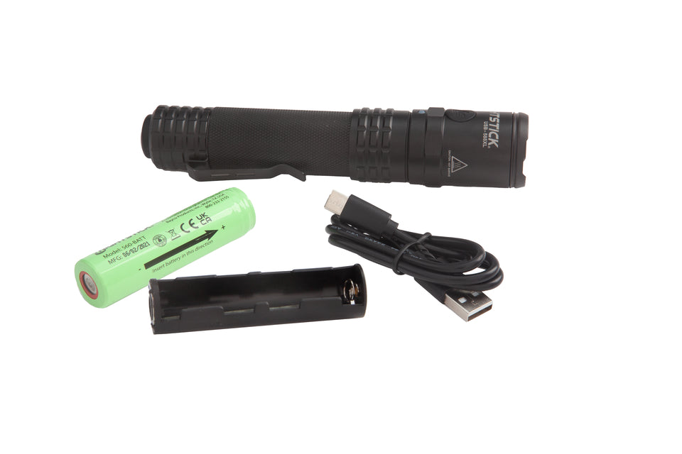 Nightstick - USB Dual-Light Tactical Flashlight - Black