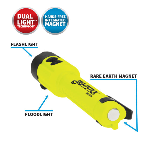 Nightstick - Dual-Light™ Flashlight w/Tail Magnet