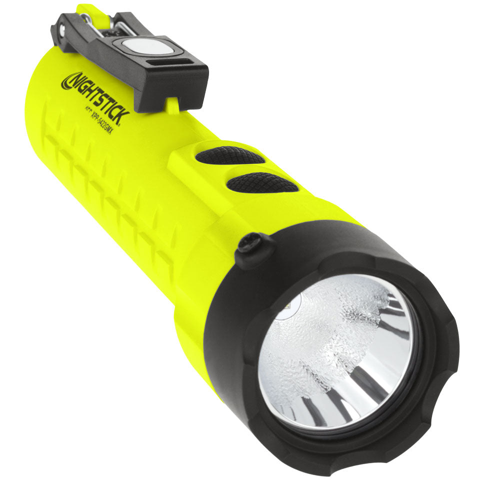 Nightstick - Intrinsically Safe Dual-Light Flashlight w/Magnets - 3 AA (not included) - Green - UL913